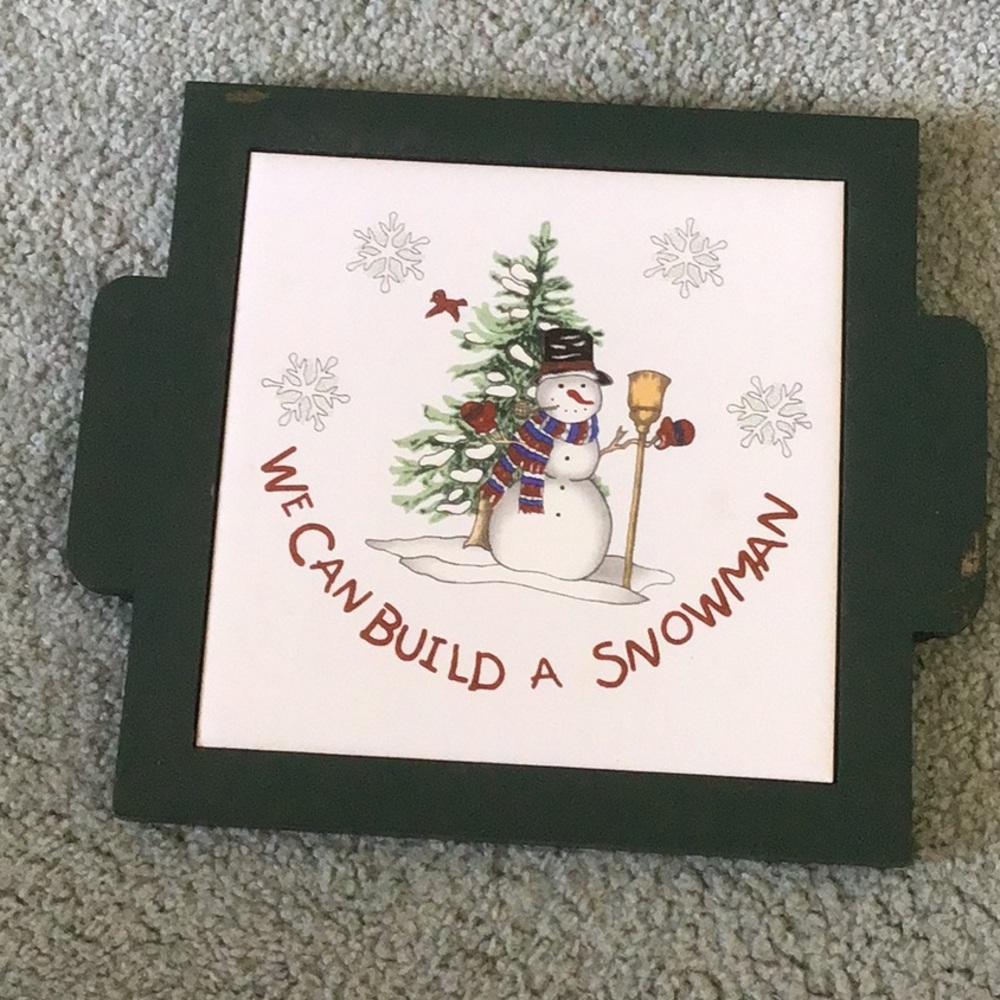 Festive Snowman Trivet